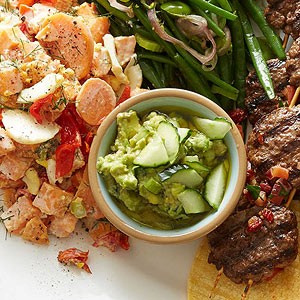 Cucumber lime guacamole