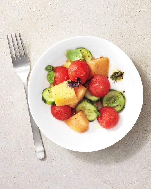 Cucumber-melon salad