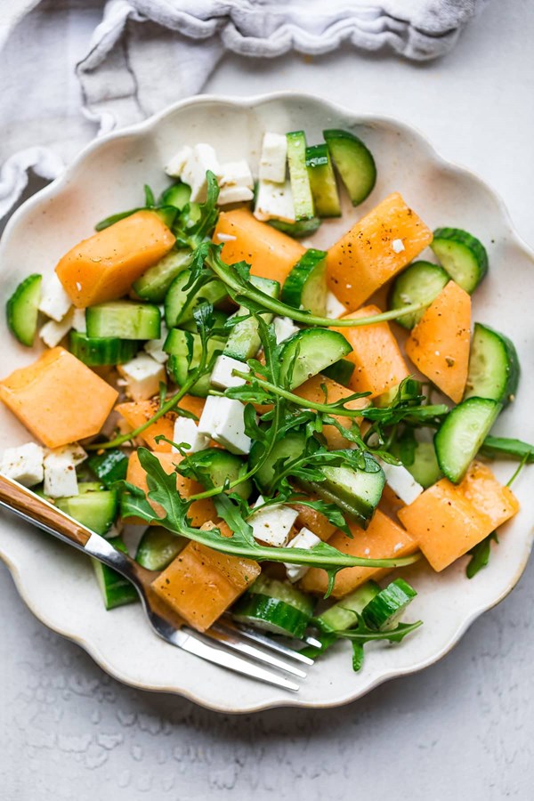 Cucumber melon salad
