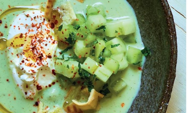 Cucumber melon soup