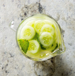 Cucumber-mint lemonade