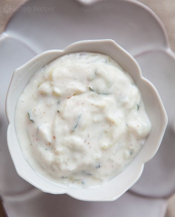 Cucumber mint raita