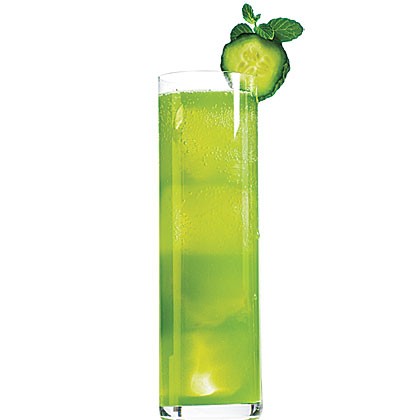 Cucumber-mint tequila tonic