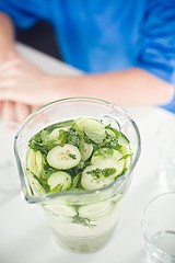 Cucumber-mint water