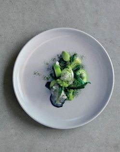 Cucumber, native oysters and beach plants 