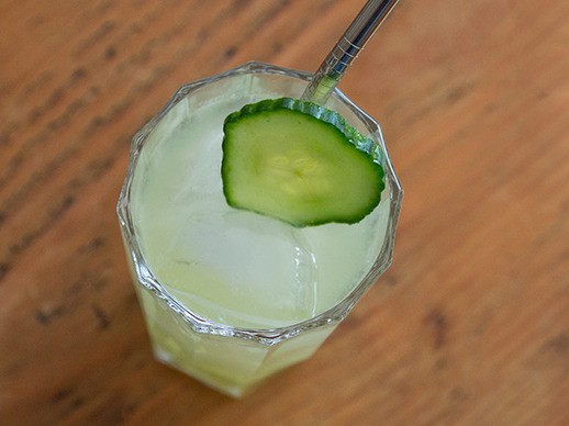 Cucumber-tequila cooler