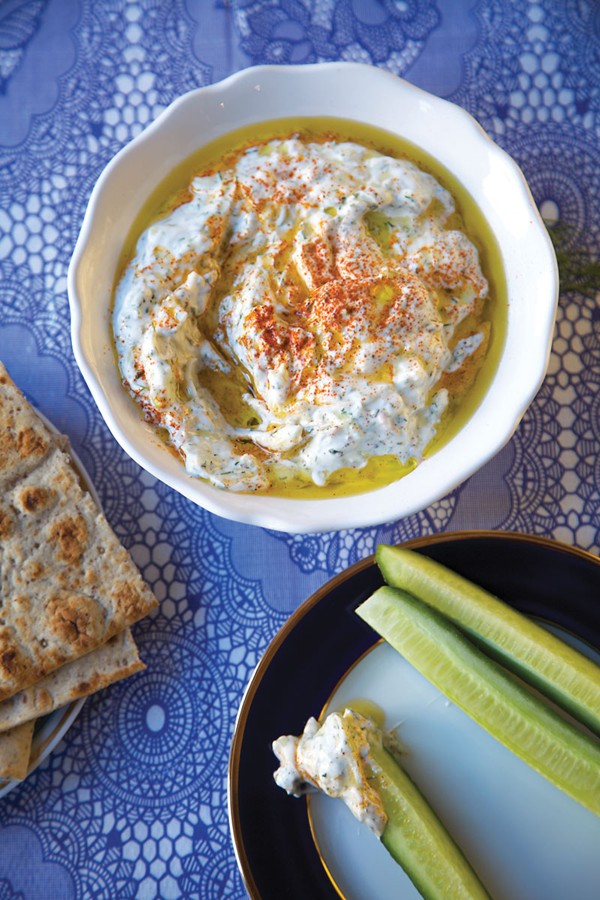 Cucumber yogurt dip (Tzatziki)