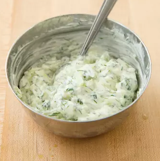 Cucumber-yogurt sauce