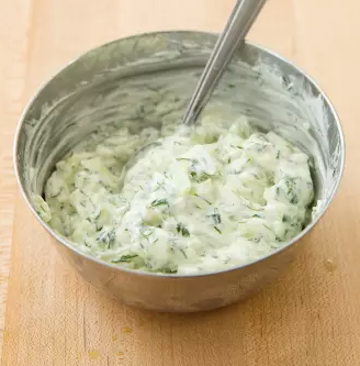 Cucumber-yogurt sauce