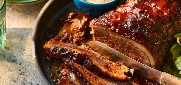 Cumin & cardamom masala brisket with mango-pickle mayo