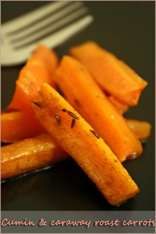 Cumin and caraway honey-roast carrots