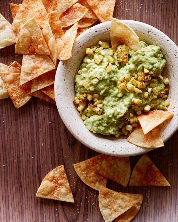 Cumin and charred corn guacamole