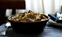 Cumin and mustard seed Puy lentil pie