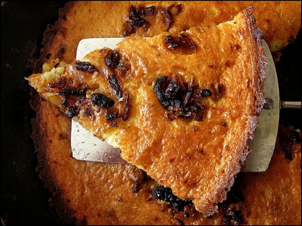 Cumin and onion farinata