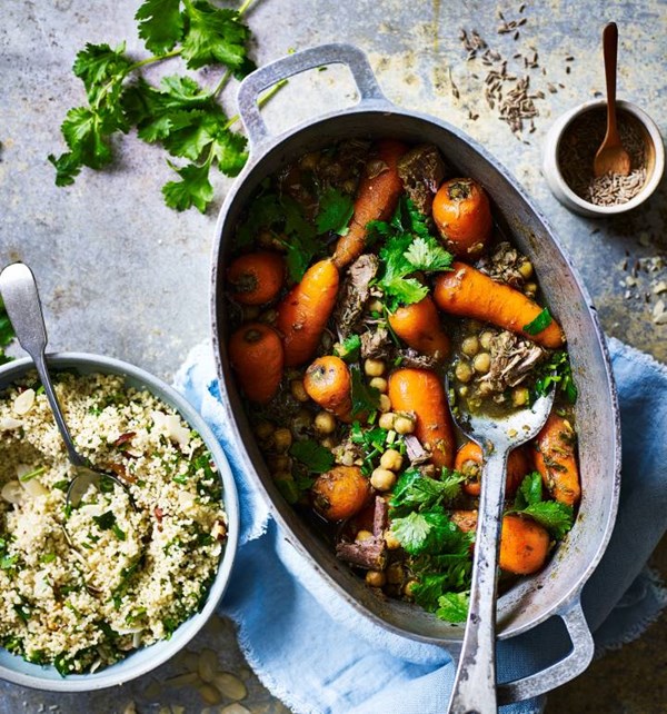 Cumin, carrot and lamb tagine