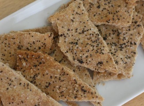 Cumin garlic crackers