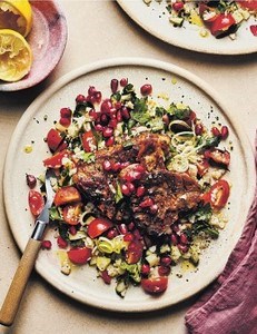 Cumin lamb chops with cauliflower tabbouleh