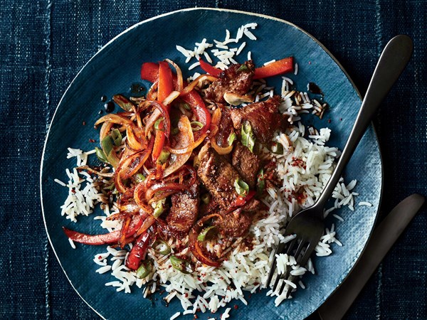 Cumin lamb stir-fry