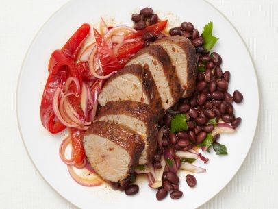 Cumin pork with beans