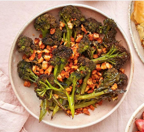 Cumin-roasted broccoli with preserved lemon yogurt