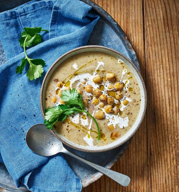 Cumin-roasted cauliflower soup