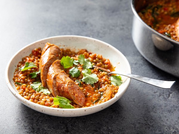 cumin scented lentils