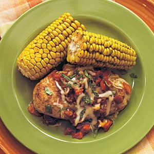 Cumin-spiced chicken with chunky tomato sauce