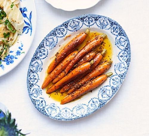 Cumin-spiced roasted carrots