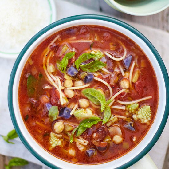 Cup of garden soup