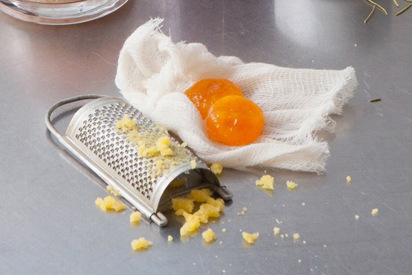 Salt cured egg yolks