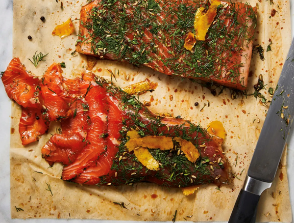 Cured salmon (Gravlax)