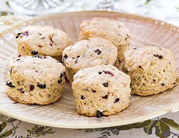 Currant, cranberry & carraway scones