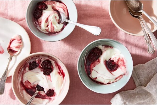 Currants and cream