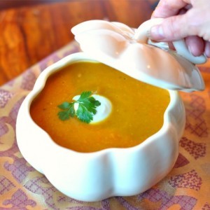 Curried butternut squash soup