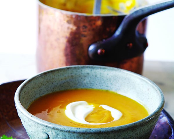 Curried butternut squash soup