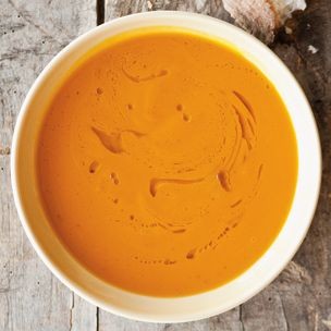 Curried carrot purée 