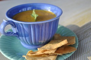 Curried carrot soup