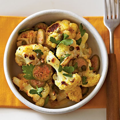 Curried cauliflower with capers
