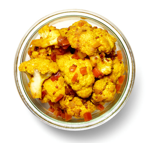 Curried caulifower
