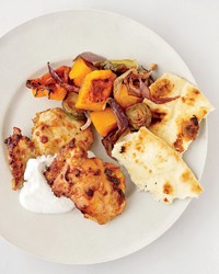 Curried-chicken and vegetable pan roast