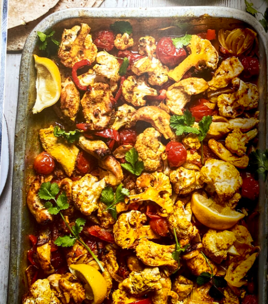 Curried chicken bake