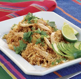 Curried chicken fried rice