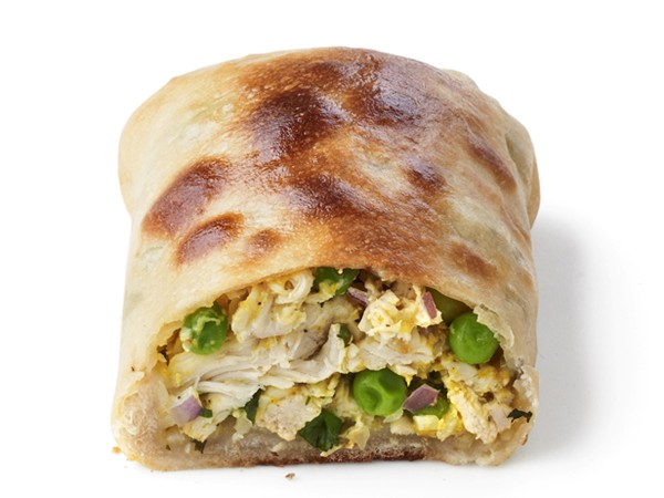 Curried chicken pockets