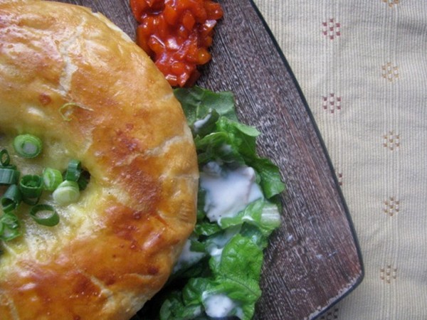 Curried chicken pot pie
