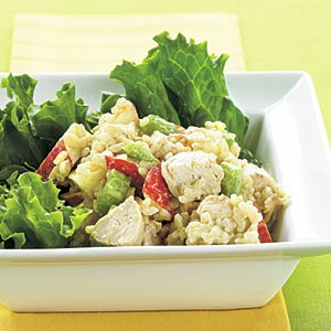 Curried chicken-rice salad