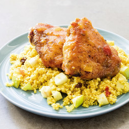 Curried chicken with couscous