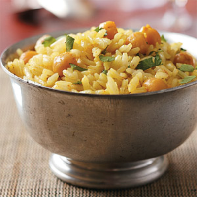 Curried chickpea rice