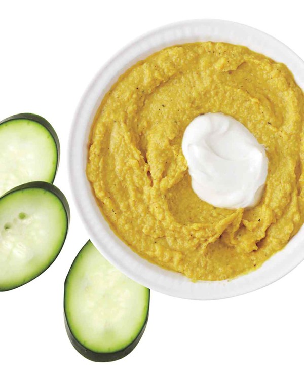 Curried chickpea-yogurt dip