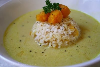 Curried coconut-butternut squash soup