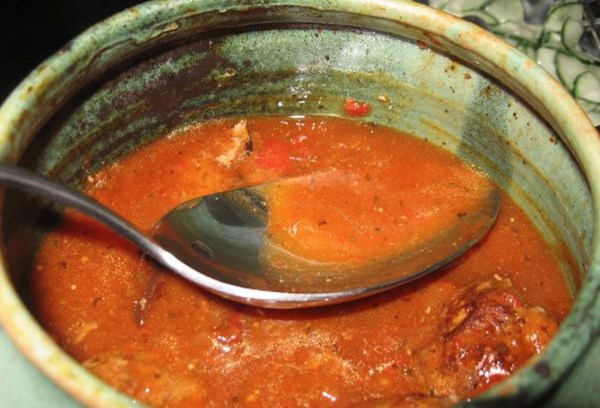 Curried coconut tomato soup